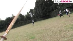 Hot girl gets fingered then fucked hard by a long cock