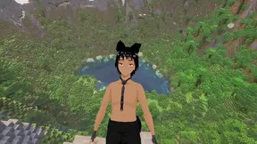Hot Jenny gets it in Bedrock with big dick Minecraft mod