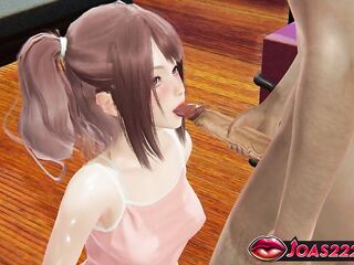 Stepsister Dana in Sexy CG Manga - Merely Tongue Licking Oral-sex for a Large Knob, Gloryhole Throat Screw, and Titjob Service Spunk flow