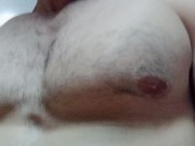 Athletic guy loves to record himself while he is masturbating