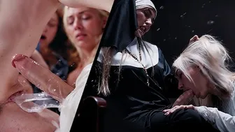 Hot futa girls with huge cocks fucking and sucking their girlfriends