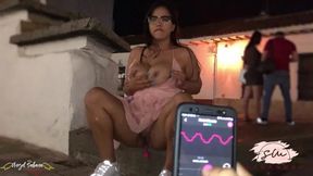 Public Park Lush Lovense Orgasm Control with My Friend and I ...
