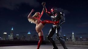 Lesbian Superheroes go wild in 3D animation