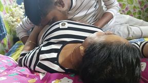 Desi hot stepsister with her big stepbrother hardcore fucking with tight pussy pussy open desi chodachudi