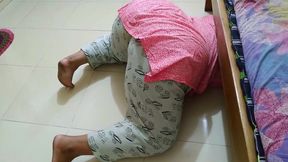 Saudi Hot Maid Gets Stuck Under Bed Then Landlord Give Her Anal Fuck & Help to Out Under Bed - Huge Cum Inside Booty