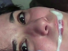 Brunette Amateur Webcam POV Cumshot