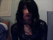 Anine and May in black Pt4! Double gloving while in double female masks!