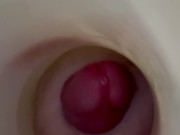 Quick fuck mouth fleshlight - inside view - diep cumming