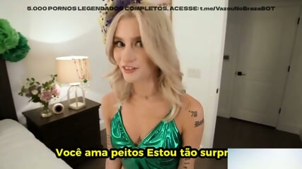 Meia irm loira era uma piranha - porn com legenda