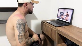 Stepson secretly watches my porn