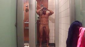 LOCKER THONG STRIP AND SHOWERS JERK OFF