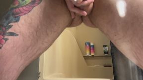 Trans FTM Pissing On You With Packer Toilet POV