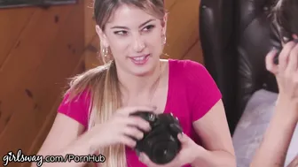 Young Lesbian Trio Explore Intimate Scissoring and Facesitting Group Scene