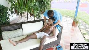 ”SOUTHERNSTROKES Christian Escobar Takes Justin Host Raw Shaft”