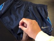 Cuming on my roommate nike short