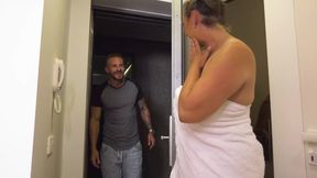Big Boobs Blonde BBW Gets Pussy Wet, Loves Dildo and Huge Cock Fucking