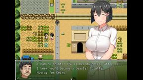 country girl keiko [hentai game pornplay ] ep.2 brunette student flashing her massive tits to the class