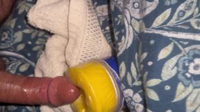 Homemade pocket pussy fuck