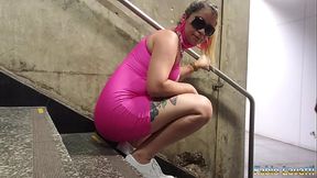 Fudendo a loira na escada do metr&ocirc_ Republica - Soraya Paulista