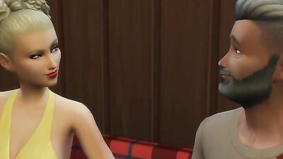 Corona virus leads to hot blonde teen daughter seducing her father for first-time sex