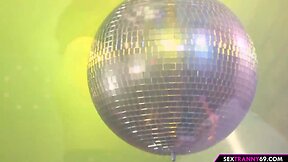 Having a blast with a mature woman at a party