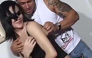 Tattooed buck nails a tranny bottom