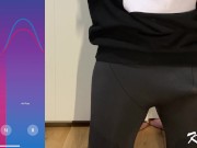 Hands free remote anal vibrator prostate orgasm cumshot