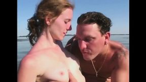 Teen Outdoor Sex Ends with Cumshot in Mouth