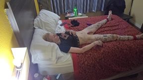 Curvy Milf sucks hot blonde Trans woman