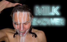 Milk showering