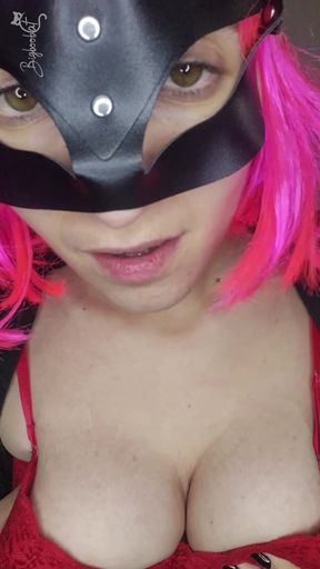 Feel My Excitement with My Kitty Mask and Natural Tits