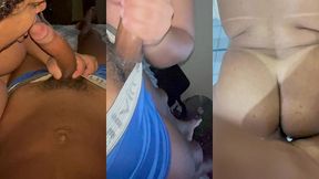 novinho 26 cm de piroca meteu muito no cu da travesti gordinha e gozou dentro