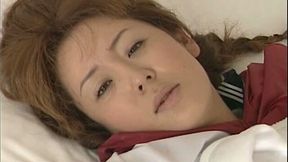 Ginger head chick Mayumi Hamazaki getting cunnilingus and pounding