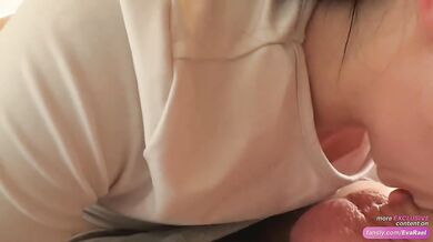 My stepsister woke me up so I punished her harshly with a big ass and doggy style