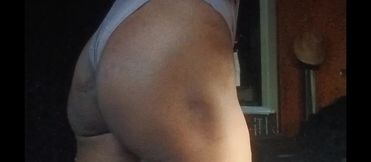 Feeding my JUICY black ass with my hairy fat dick swinging everywhere!