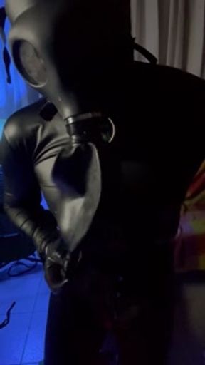Self Bondage and breathe play