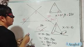 Asian teacher seduces math geek in bedroom
