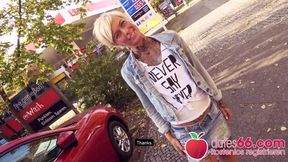 Underfucked MILF Vicky nailed behind gas station! Dates66