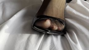 Heels and stocking while being ignored