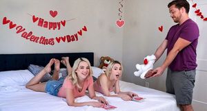 PrincessCum: Stepsisters Valentines Day Free Use Gift on PornHD with Tristan Summers and Madison Sum