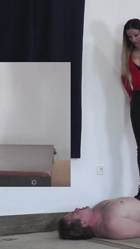 Mistress Tatjana Tramples for a Long Time but the Slave Will Not Have an Orgasm Pp