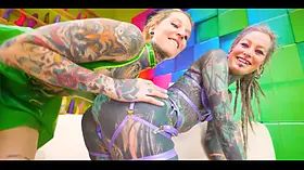 Spit-Drenched Strap-On Deepthroat Leads To Hole Penetration – Naughty German Lesbian Toy Play