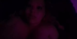 Fucking the Pregnant Slut in Purple Light