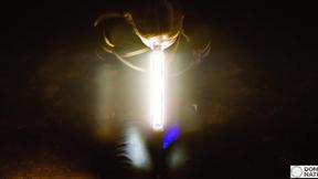 ”Deepthroating light wand, gagging on prick under the stars”