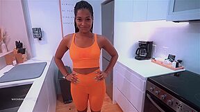 Addis Fouche Little Stepbrother Watching Stepsister While She Undress And Taking Shower