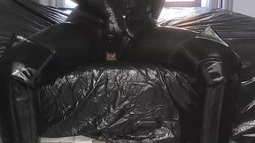 Rubberdoll with dildo play toys