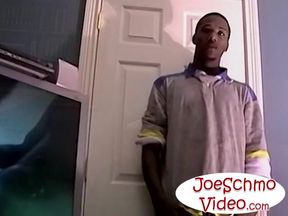 Straight guy stroke his BBC to country music and porn