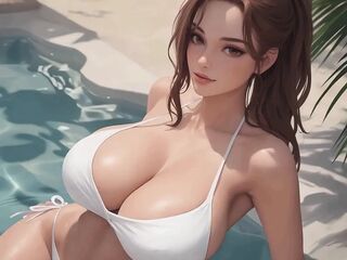 Large titties on beach with climax at the end - AI generated vids