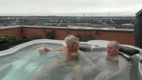 Outdoor Public Hot Tub Fucking