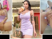 Chica colombiana de 23 años se masturba en el centro comercial de colombia 🇨🇴 ( JENIFERPLAY )